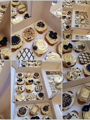 Luxury Wedding Cupcakes Bulk Order - per 100 pieces