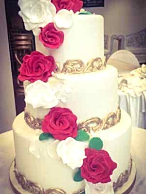 Roses & Gold Embellishments - £325