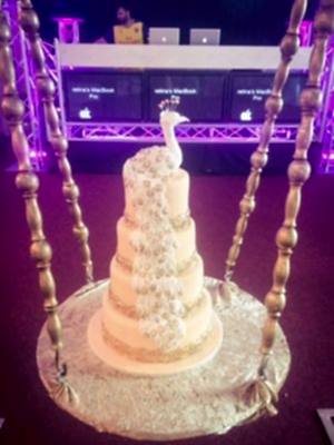Peacock Wedding Cake - £400