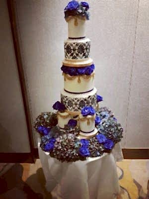 Fresh Flowers Small Tower Wedding Cake - £450