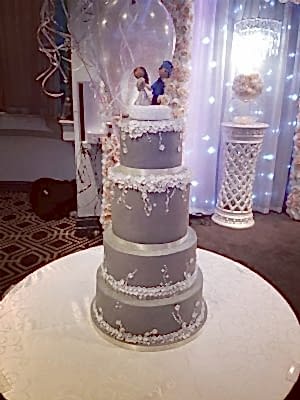 Contemporary Wedding Cake Grey