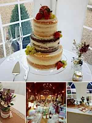Semi-Naked Wedding Cake - £220