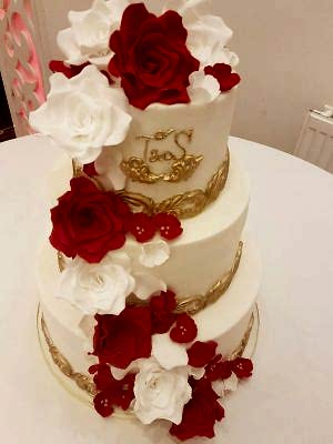 Roses & Gold Embellishment - £335