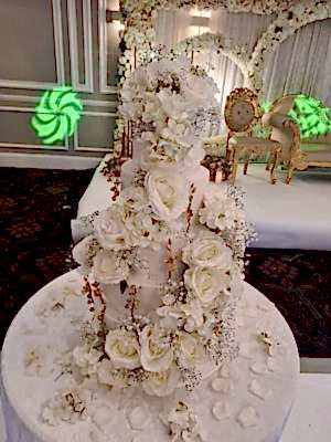 White on White with Gyps and Gold - £400