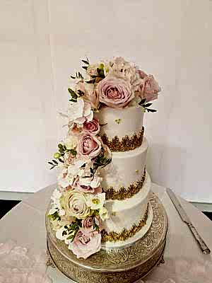 Soft Pinks & Gold Embellishments - £315