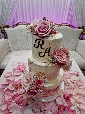 Ombre Pink Stencilling - £285
